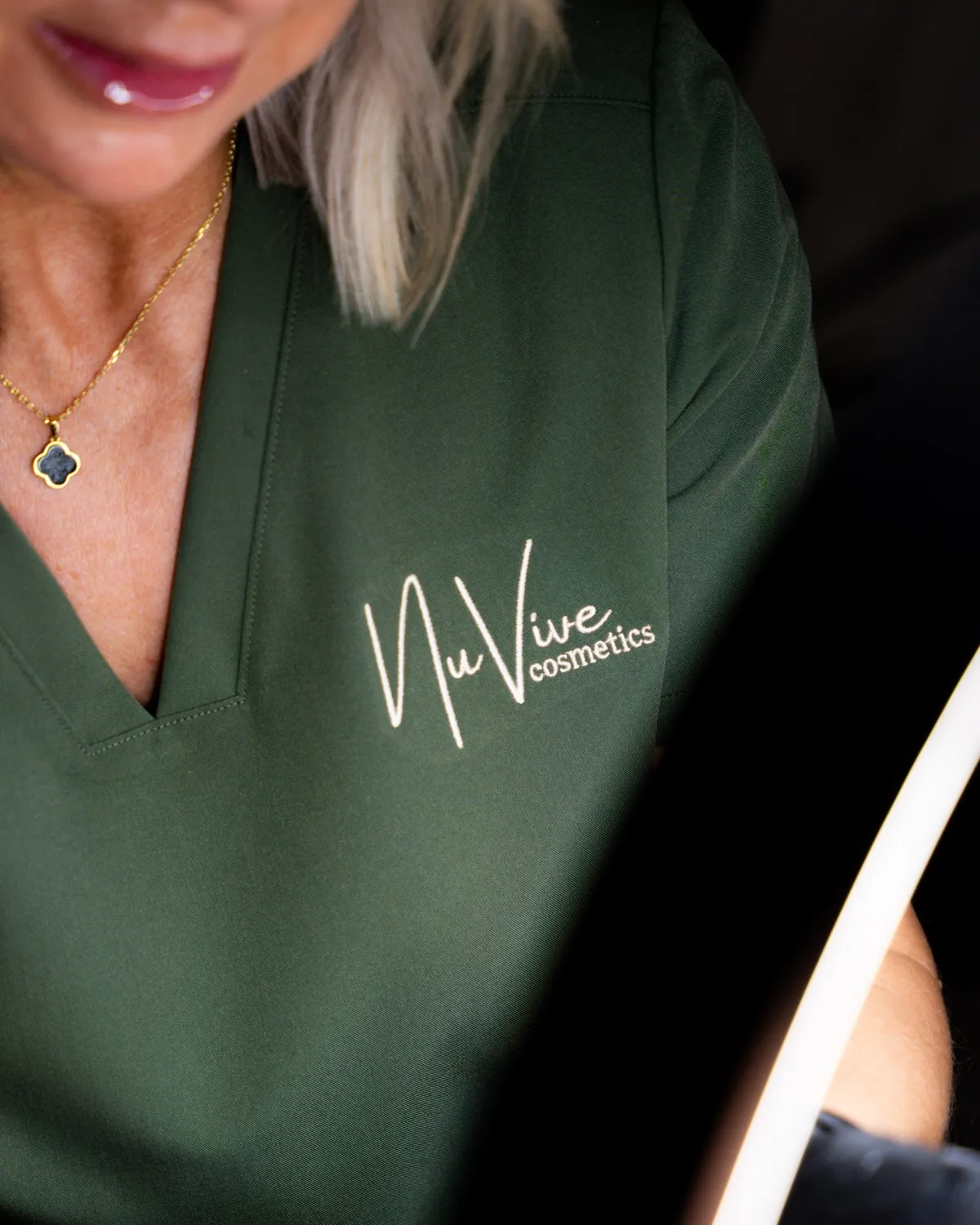NuVive Cosmetics branded professional scrubs
